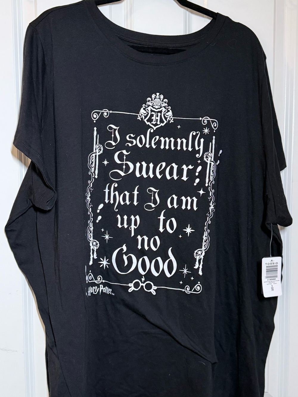 Wizarding World Harry Potter "I Solemnly Swear" Black Graphic Tee